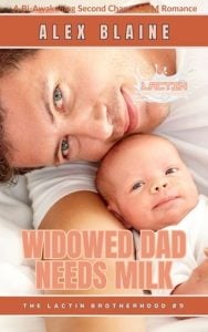 Widowed Dad Needs Milk (The Lactin Brotherhood #9) by Alex Blaine EPUB & PDF